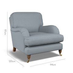 furniture bliss chair shani denim plain dimension