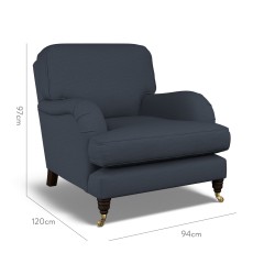 furniture bliss chair zuri indigo plain dimension