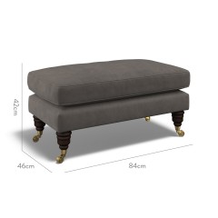 furniture bliss footstool cosmos graphite plain dimension