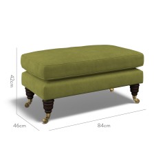 furniture bliss footstool cosmos moss plain dimension