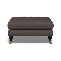 furniture bliss footstool shani espresso plain front