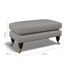 furniture bliss footstool viera fog plain dimension