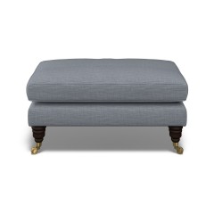 furniture bliss footstool zuri denim plain front