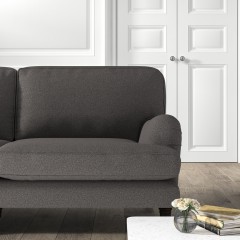 furniture bliss medium sofa viera charcoal plain lifestyle