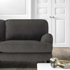 furniture bliss medium sofa zuri graphite plain lifestyle