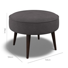 furniture brancaster footstool cosmos charcoal plain dimension