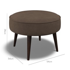 furniture brancaster footstool cosmos espresso plain dimension