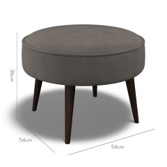 furniture brancaster footstool cosmos graphite plain dimension