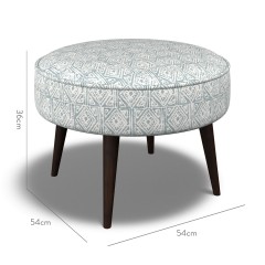 furniture brancaster footstool ellora steel blue print dimension