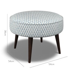 furniture brancaster footstool folia denim print dimension