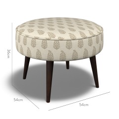 furniture brancaster footstool indira stone print dimension