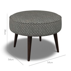 furniture brancaster footstool jina indigo weave dimension