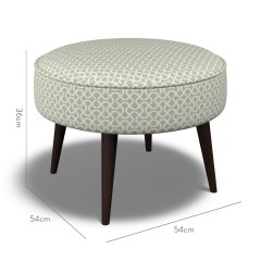 furniture brancaster footstool sabra sage weave dimension