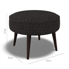 furniture brancaster footstool safara charcoal weave dimension