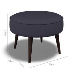 furniture brancaster footstool shani indigo plain dimension