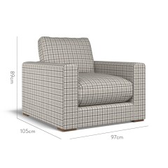 furniture cloud chair kali smoke weave dimension