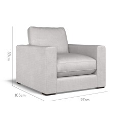 furniture cloud chair safara dove weave dimension