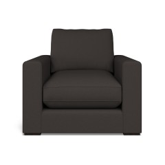 furniture cloud chair shani charcoal plain front