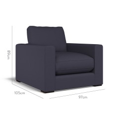 furniture cloud chair shani indigo plain dimension