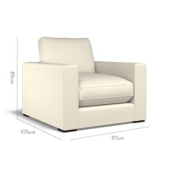 furniture cloud chair shani parchment plain dimension