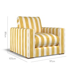 furniture cloud chair tassa grande gold print dimension