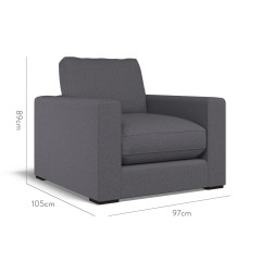 furniture cloud chair viera indigo plain dimension