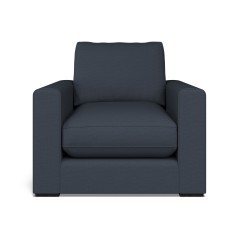 furniture cloud chair zuri indigo plain front