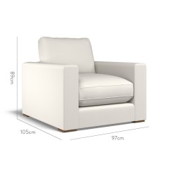 furniture cloud chair zuri parchment plain dimension