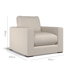 furniture cloud chair zuri stone plain dimension