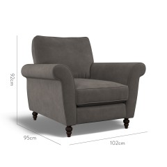 furniture ellery chair cosmos graphite plain dimension