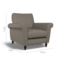 furniture ellery chair jina espresso weave dimension