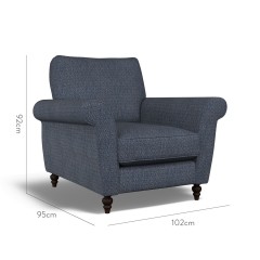 furniture ellery chair safara indigo weave dimension