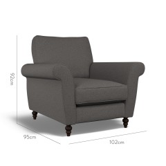 furniture ellery chair viera charcoal plain dimension