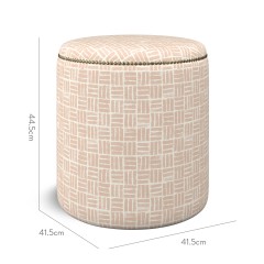 furniture malpaso footstool atlas rose print dimension