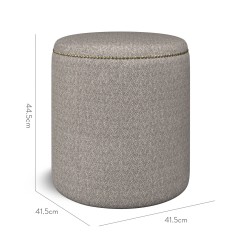 furniture malpaso footstool safara smoke weave dimension