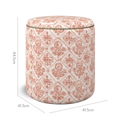 furniture malpaso footstool watika chilli print dimension