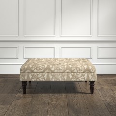 furniture monterey medium footstool nubra linen print lifestyle