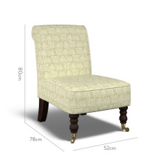 furniture napa chair ellora willow print dimension