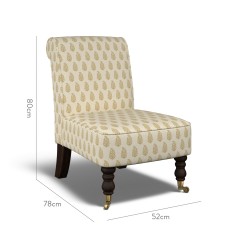 furniture napa chair indira ochre print dimension