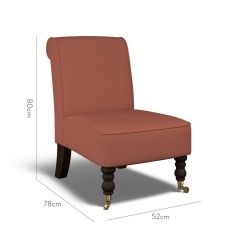 furniture napa chair shani cinnabar plain dimension