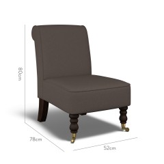 furniture napa chair shani espresso plain dimension