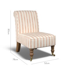 furniture napa chair tassa petite rose print dimension