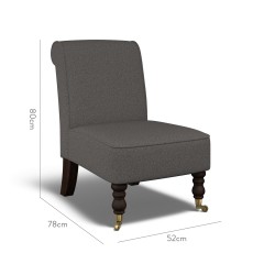 furniture napa chair viera charcoal plain dimension