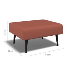 furniture ombu footstool shani cinnabar plain dimension