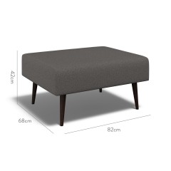 furniture ombu footstool viera charcoal plain dimension