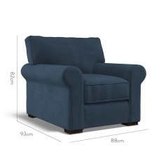 furniture vermont fixed chair cosmos indigo plain dimension