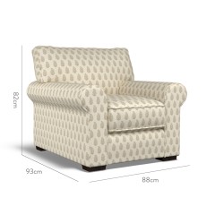 furniture vermont fixed chair indira stone print dimension