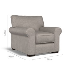 furniture vermont fixed chair safara smoke weave dimension