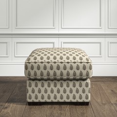 furniture vermont fixed ottoman indira charcoal print lifestyle