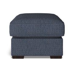 furniture vermont fixed ottoman safara indigo weave front